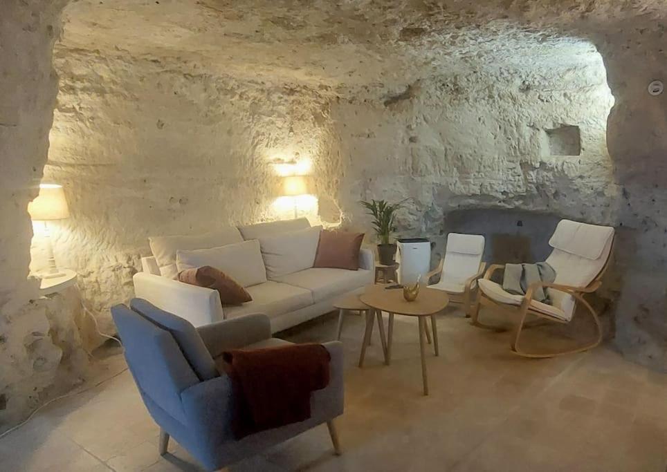 Troglo Entre Caves Et Chateaux มงต์ลุยส์-ซูร์-ลัวร์ ภายนอก รูปภาพ